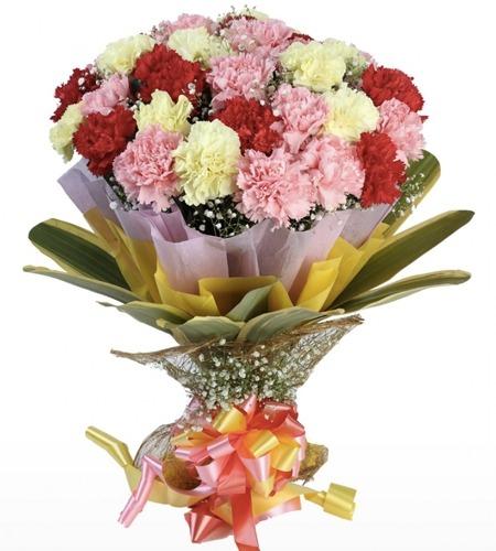 18 Mixed Carnations in a bouquet product1476