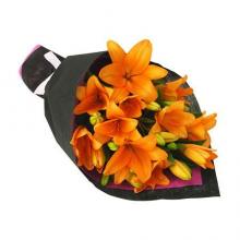 Orange lilies bouquet Orange lilies bouquet